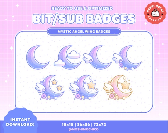 Draw cute sub badges for twitch by Artemisdraw