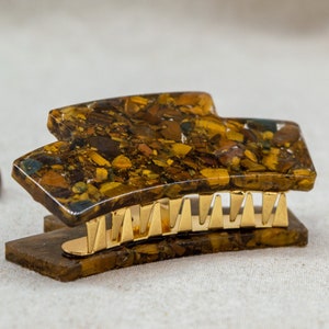 Tigers Eye Resin Hair Claw