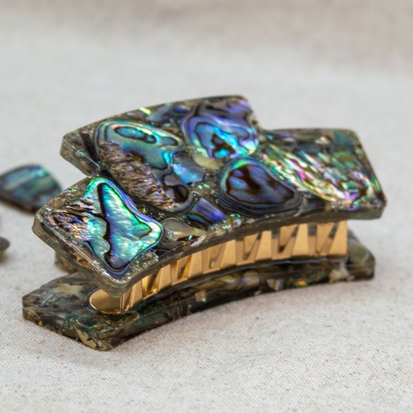 Abalone Shell Resin Hair Claw