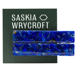 Lapis Lazuli Resin Hair Clip Barrette Set