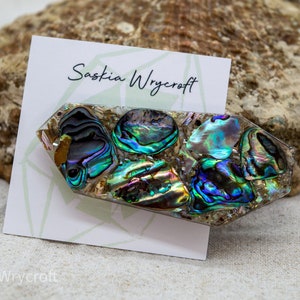 Abalone Shell Resin Hair Clip Barrette | Geometric Clip