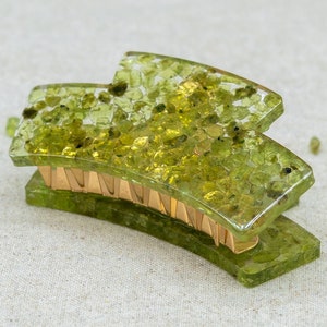 Peridot Resin Haarkralle