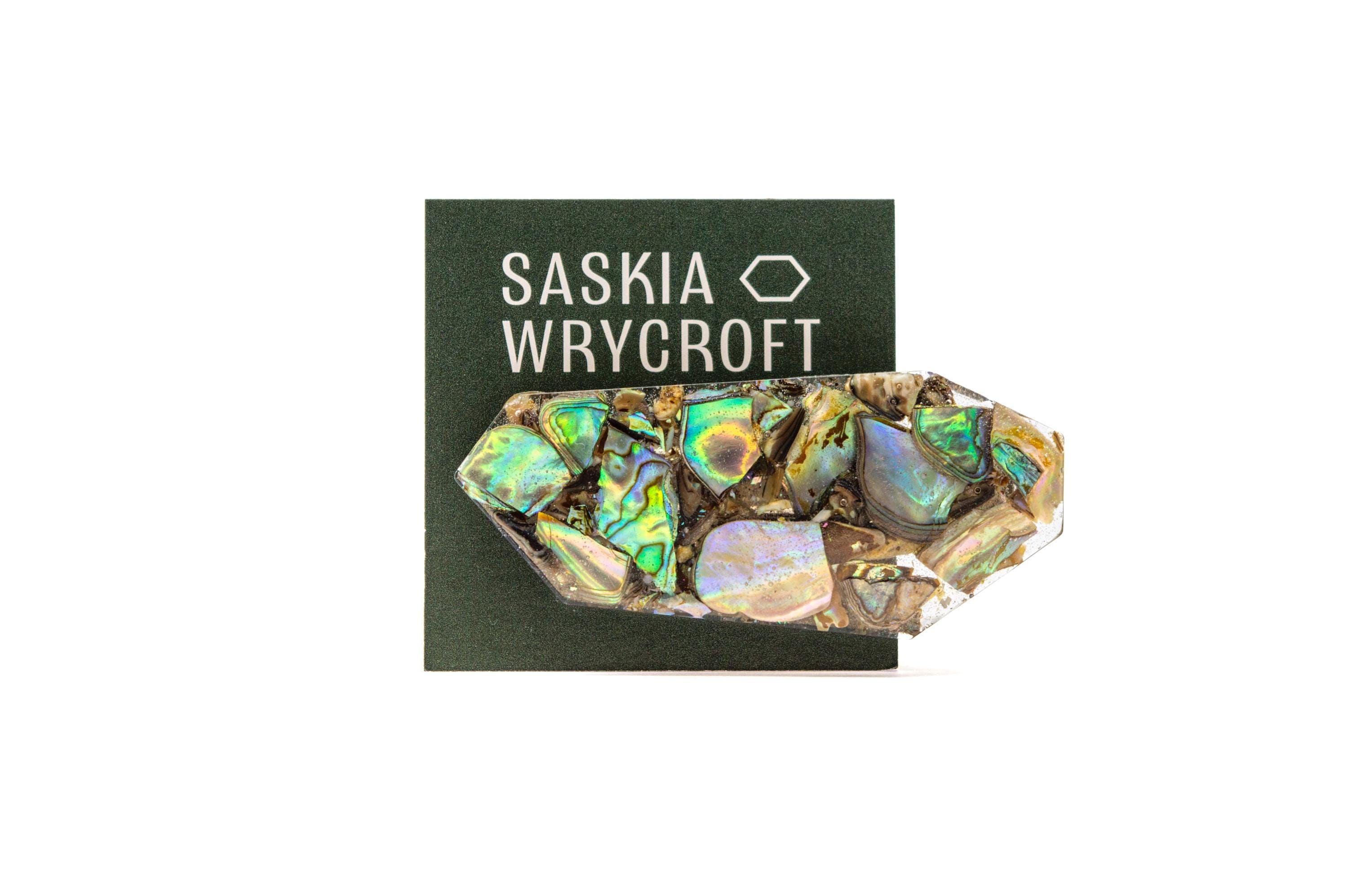 Abalone Shell Resin Hair Clip Barrette | Geometric Clip - Etsy display picture 3