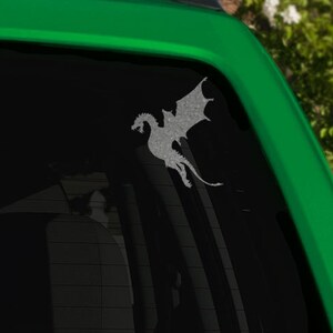 Dragon in Flight Print Car Window Decal Car Sticker Vinyl Decal Window Sticker Car Accesory