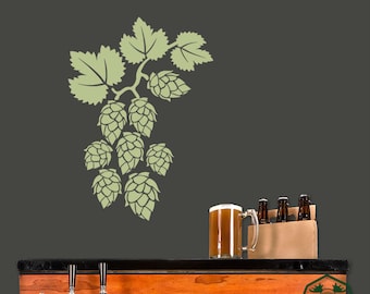 Hops Vine Wall Decor Decal Wall Decal Wall Mural Sticker Vinyl Wall Art