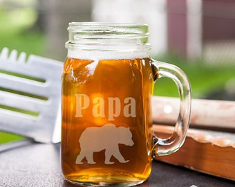mason jar beer mug etsy