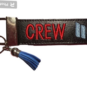 Embroidered FRONTIER Crew Bag Tags