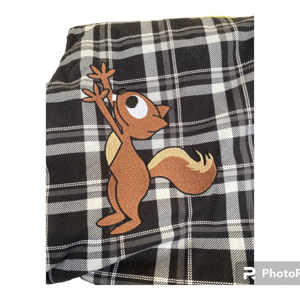 GRAB YOUR NUTS Squirrel Boxer Flannel Pants