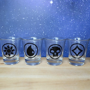 Magic the Gathering Mana Shot Glasses (set of 6)
