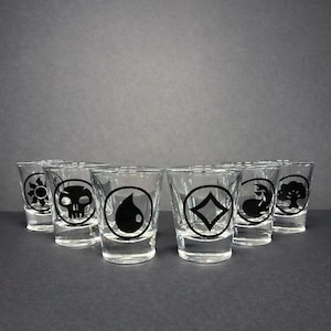Magic the Gathering Mana Shot Glasses (set of 6)