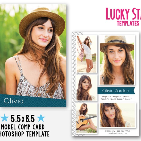 Model Comp Card - Etsy