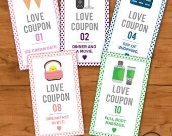 Bedroom Love Coupons for Him/for Her DIGITAL INSTANT DOWNLOAD - Etsy