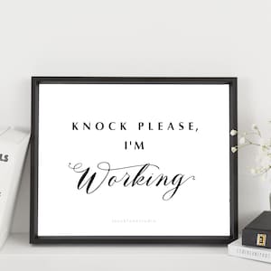 Quiet Please Call in Progress Printable Home Office or School Door Sign