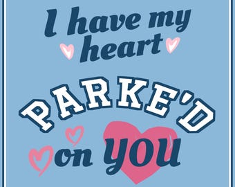 Personalized Homecoming Promposal Sign, 'PARKED' Hoco Poster,  Ask to Dance, Custom PDF & JPG - 18X24 vertical orientation