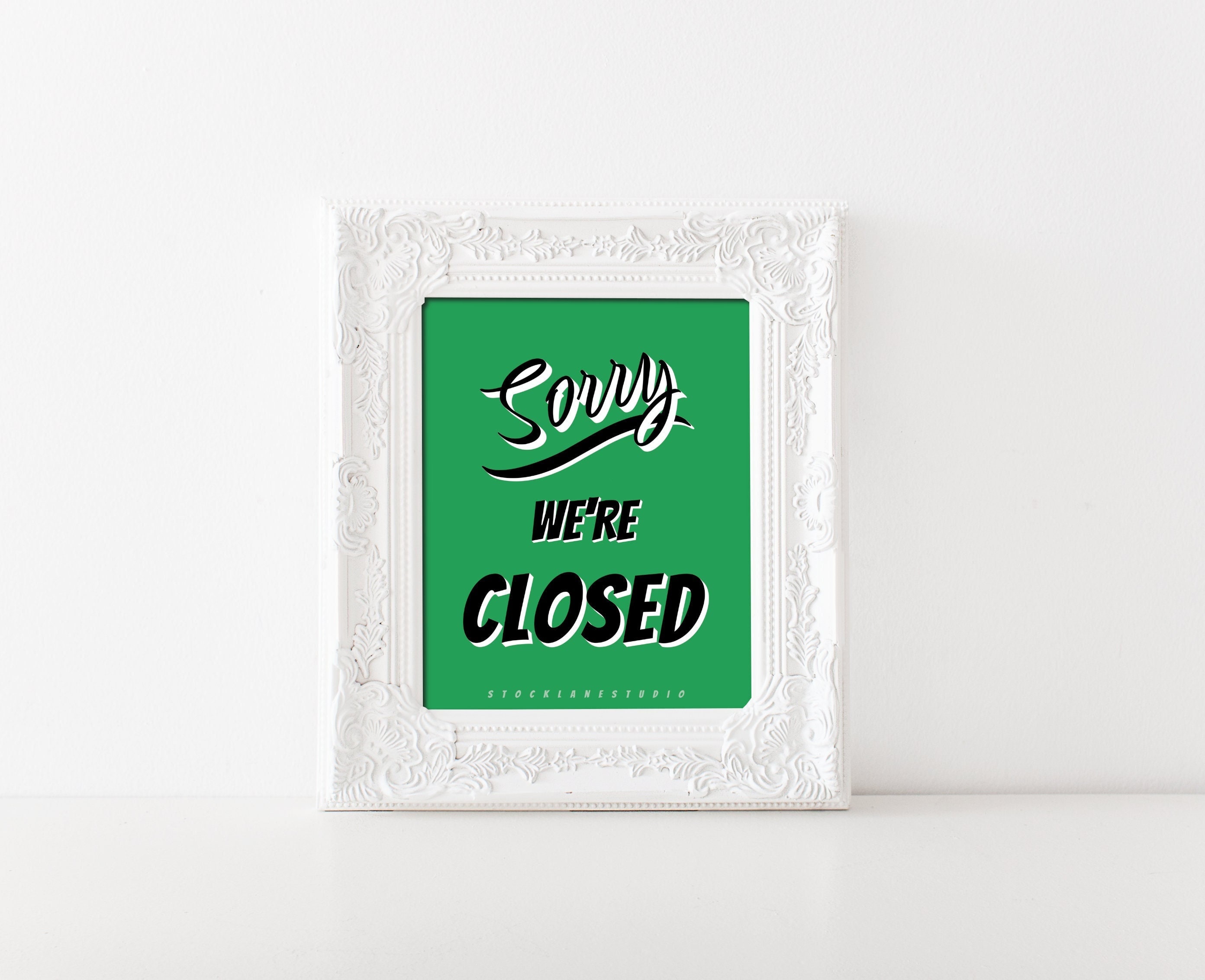 Come in We're Open Sign Printable Door Window Sign for | Etsy Canada