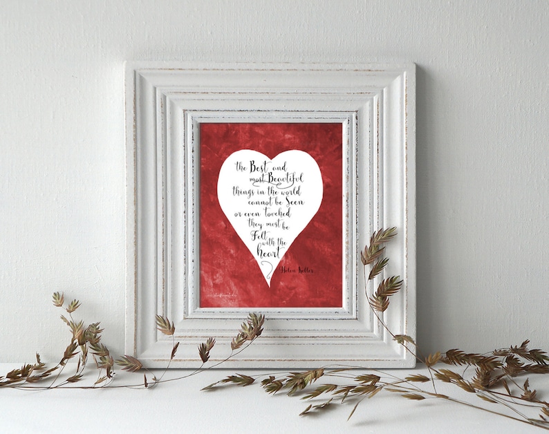 Printable Helen Keller Quote Wall art Inspirational Teacher | Etsy
