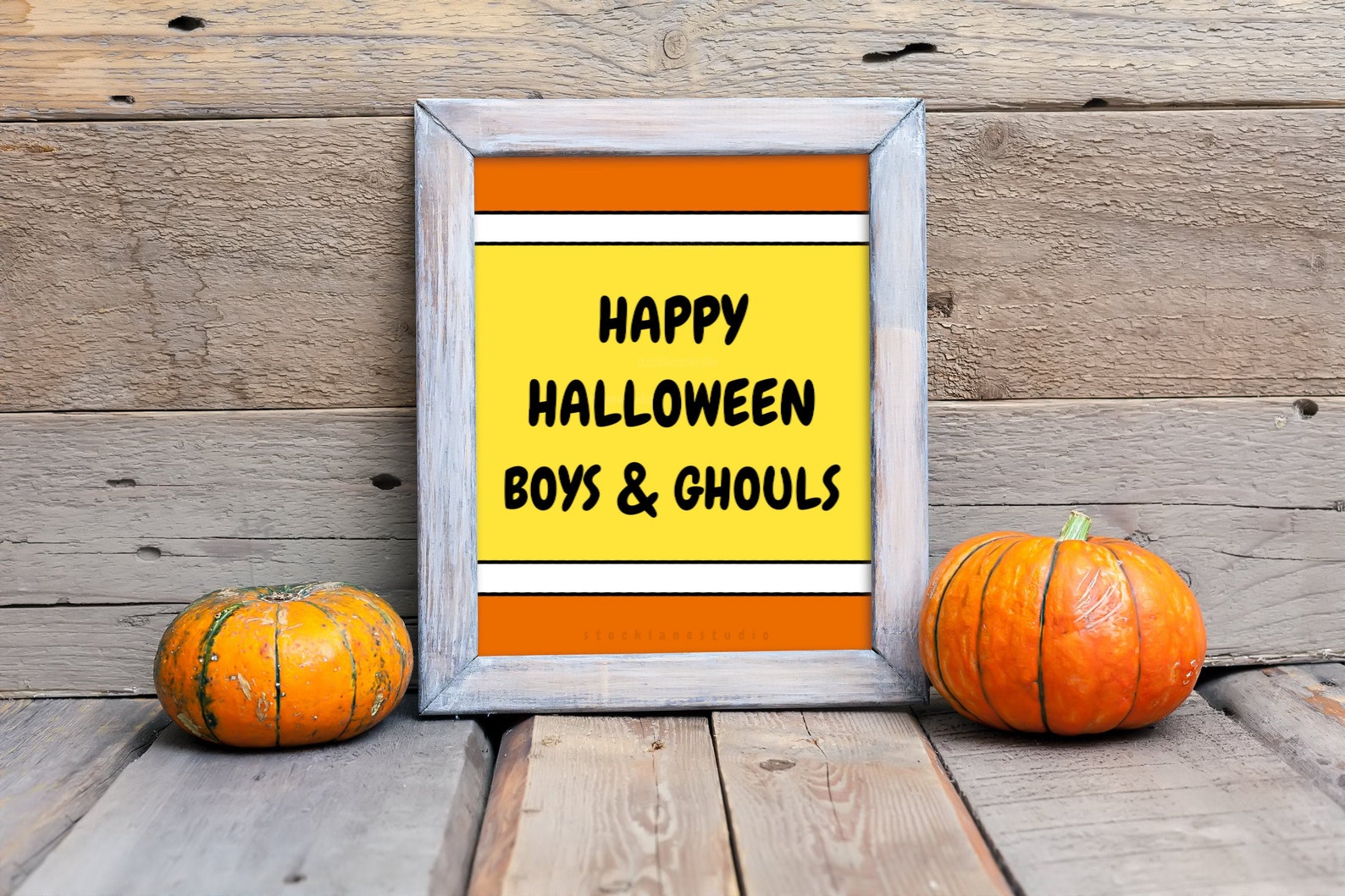 Printable No Trick or Treating Sign, Candy Corn Design, Sorry Boys and ...