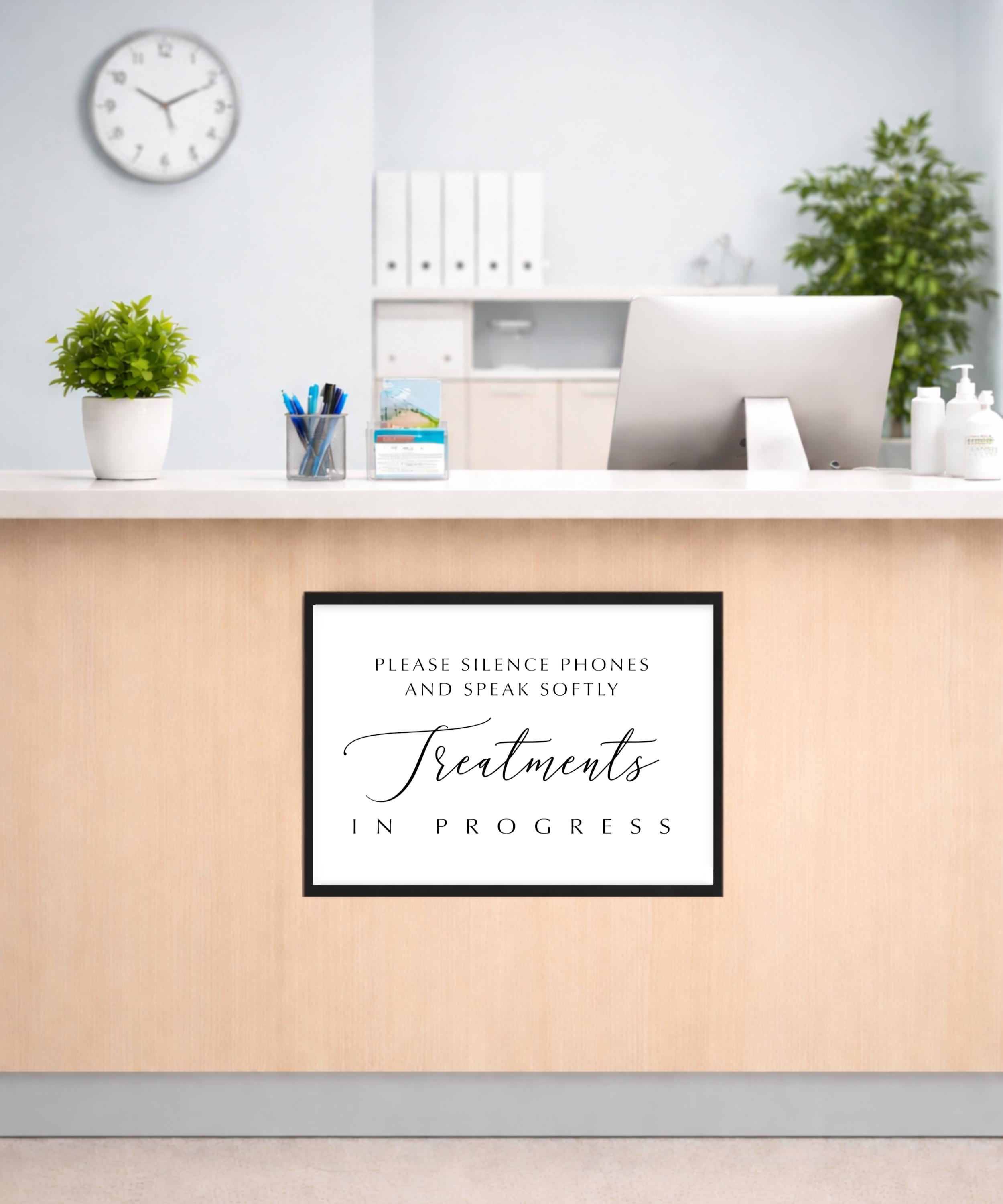 Treatments in Progress Sign: Silence Phones, Speak Softly (PDF, JPG ...