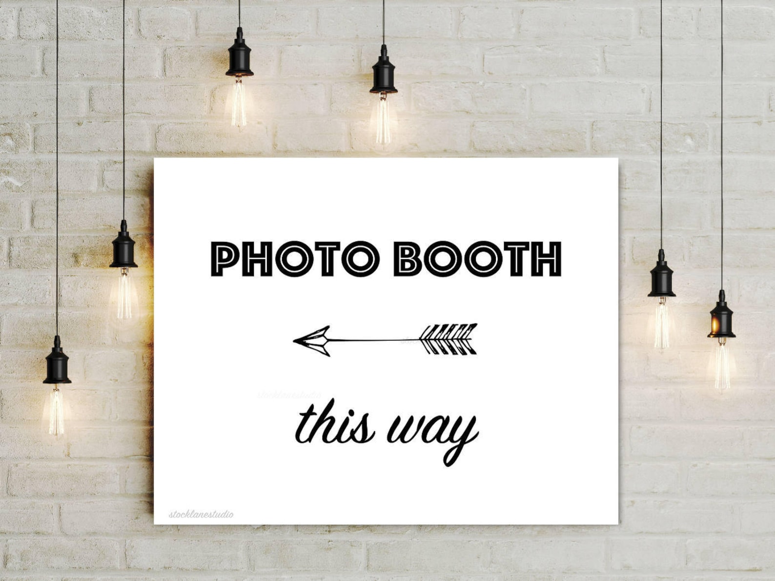 Party This Way Printable Event Sign Digital Black White - Etsy