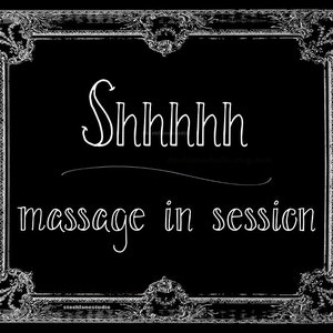 Printable in Session Sign, Shhh Massage in Session, DIY Spa Therapist Sign, Black White Do Not ...
