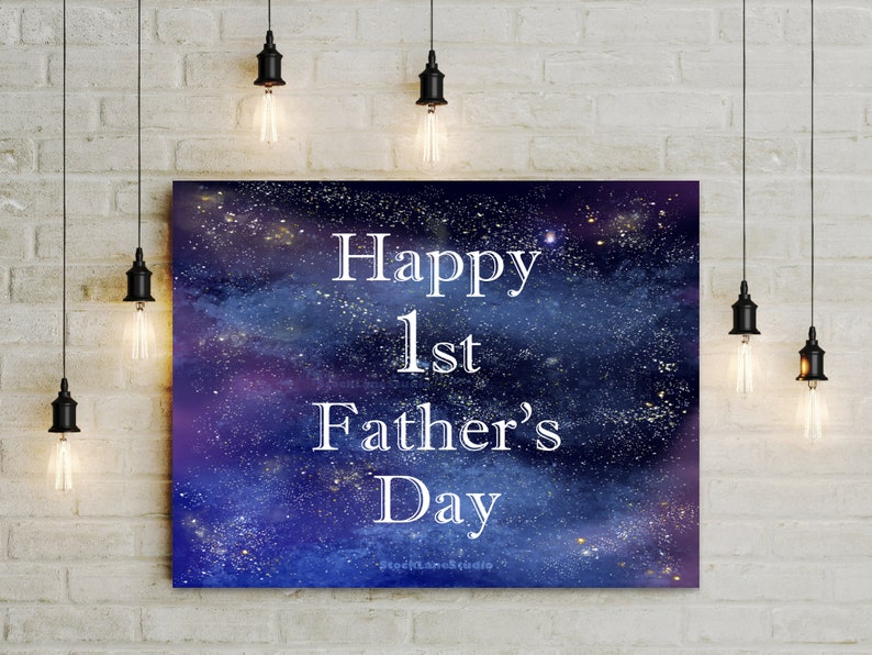 Printable Happy Father's Day Sign Colorful Confetti | Etsy