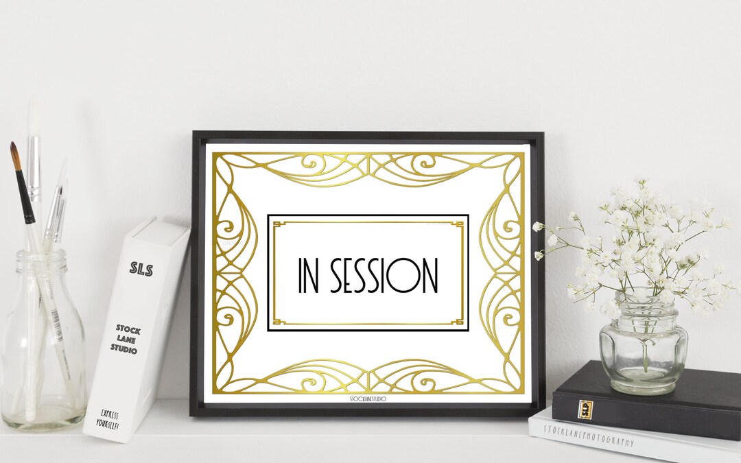 In Session Printable Spa Door Sign for Business or Counselor DIY Office ...