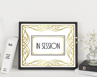 In Session Printable Spa Door Sign for business or counselor DIY Office wall art, spa do not disturb, jpg pdf 4x6 5x7 8x10 11x14 14x18