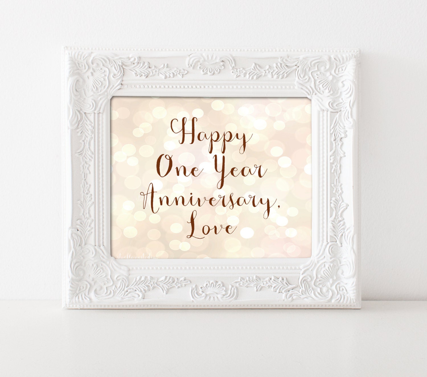 Printable Anniversary decorations Happy One Year Anniversary | Etsy