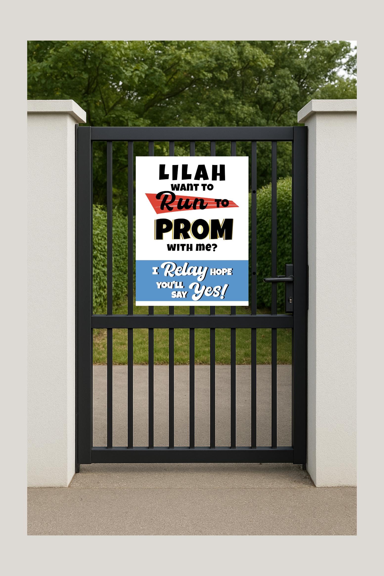 Prom Board.pdf Custom Prom Proposal 2026 | Printable Digital Track Running Promposal ...