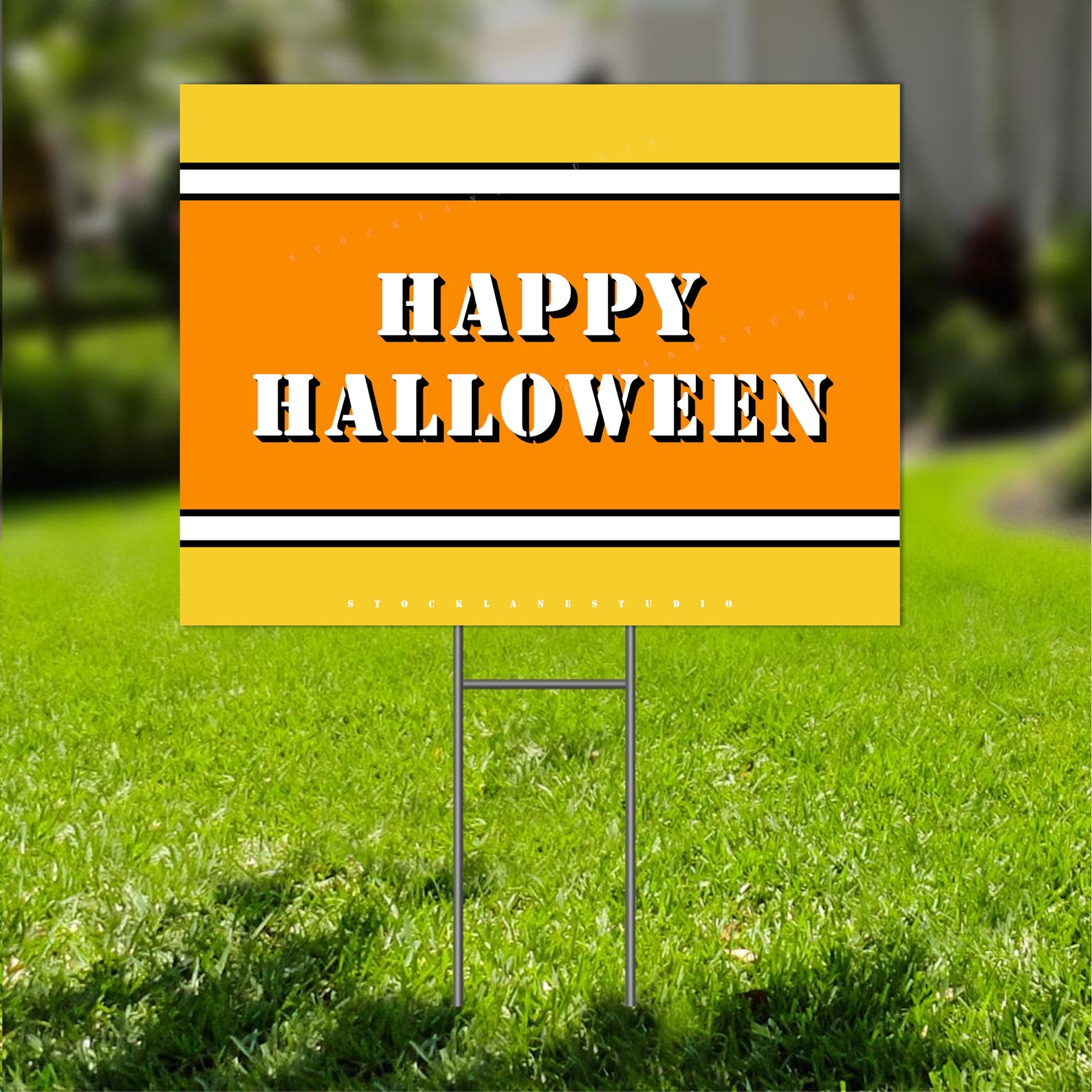 Printable No Trick or Treating Sign, Candy Corn Design, Sorry Boys and ...