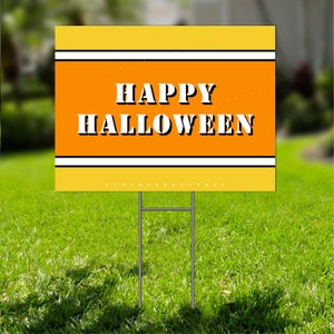 Printable No Trick or Treating Sign, Candy Corn Design, Sorry Boys and ...