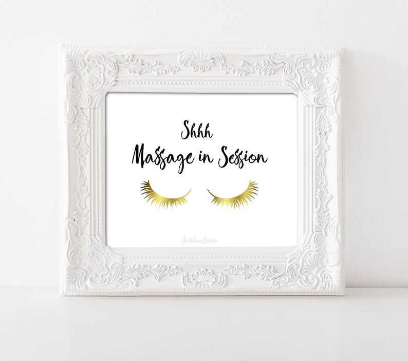 Printable in Session Sign Shhh Massage in Session DIY Spa - Etsy