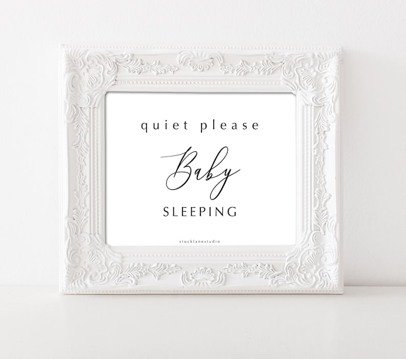 Printable Lactation Room DIY 2 Sided Sign Quiet Please | Etsy