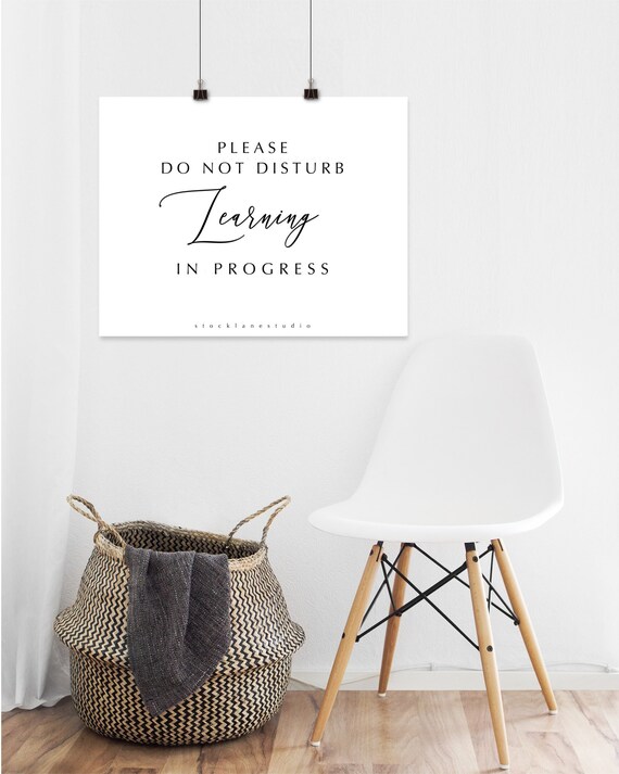 Teacher Door Sign Printable Diy Gift For Teacher Quiet Etsy