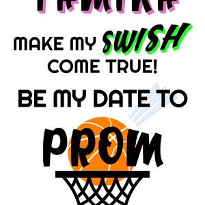 Custom Prom Proposal 2025, Printable Ballet Promposal or HOCO Sign, I ...