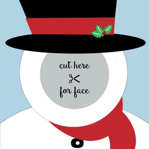 Christmas Party Selfie Station Set of 4 Four Printable Elf Face Cutout Photo Props for Photo Booth, 14x18 jpg pdf image 8