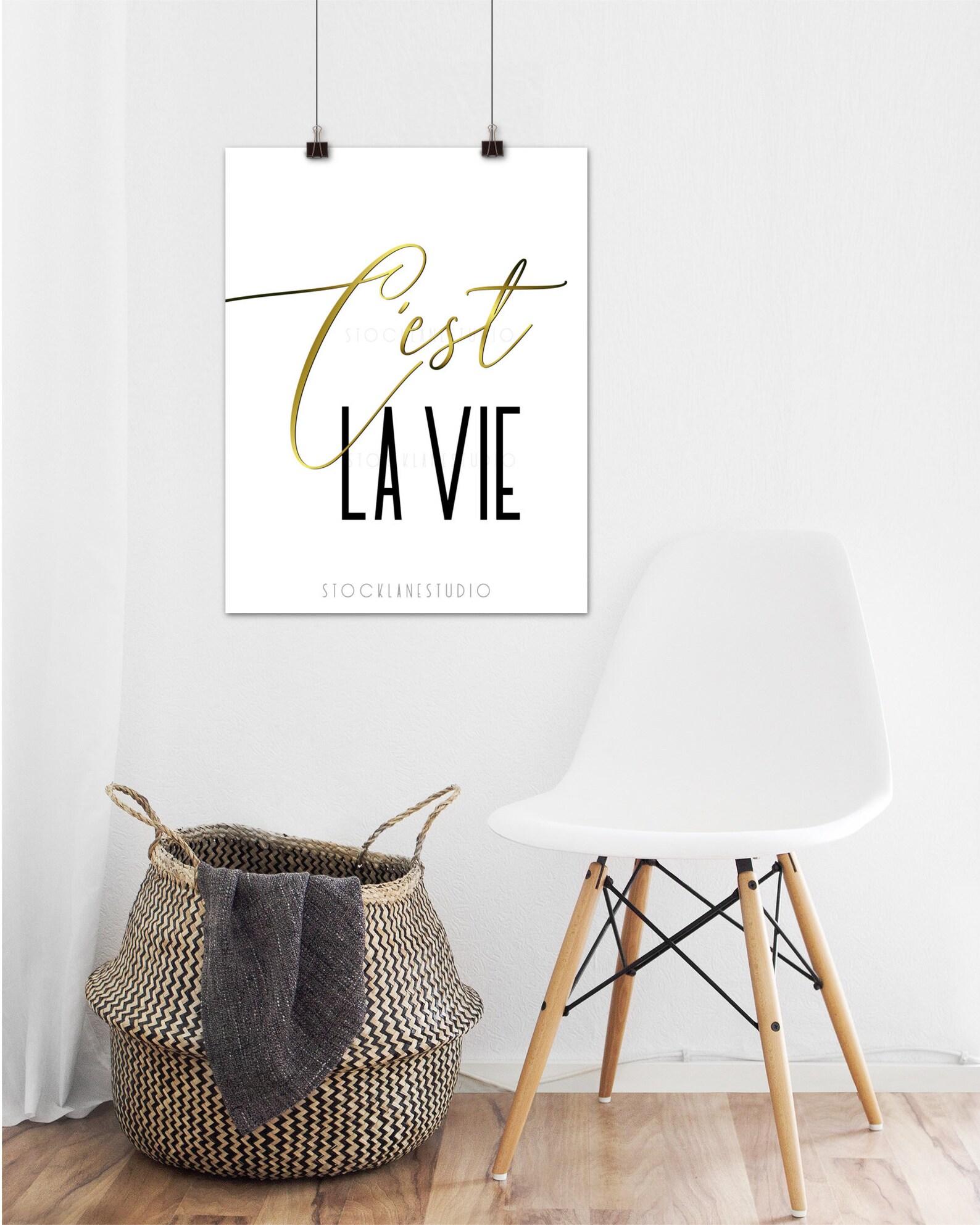 Printable C'est La Vie Wall Art French Quote Instant Etsy