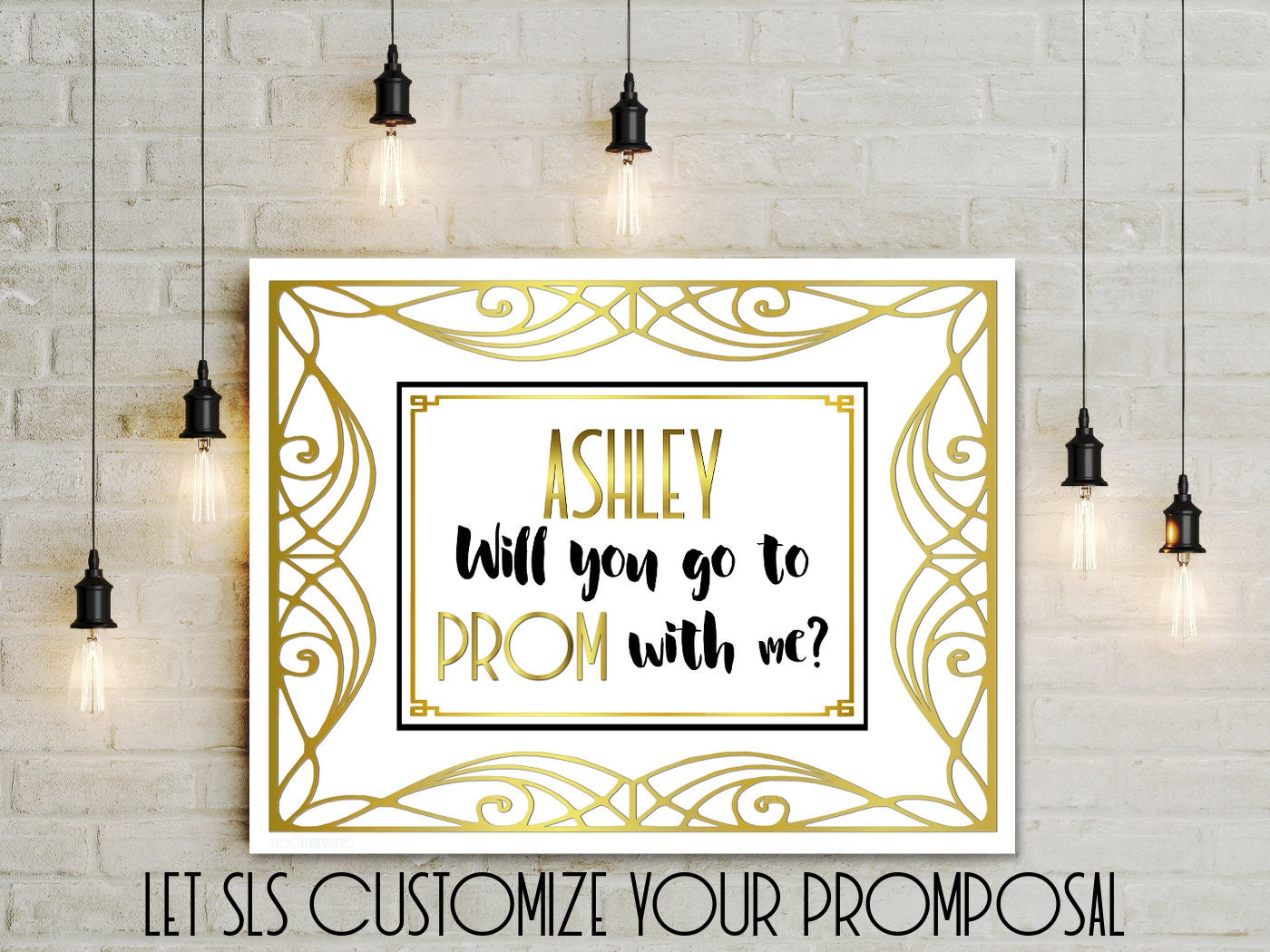 Personalized Prom Proposal Printable Promposal poster CUSTOM | Etsy