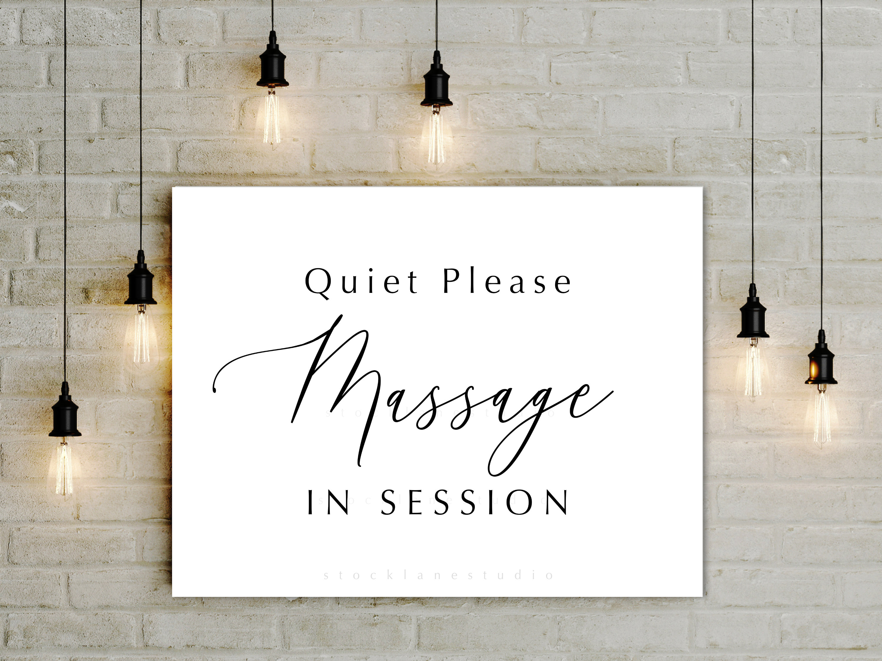 Quiet Please Sign - 7x10 Inch Double Sided PVC Hanging Sign For Office, Salon & Library