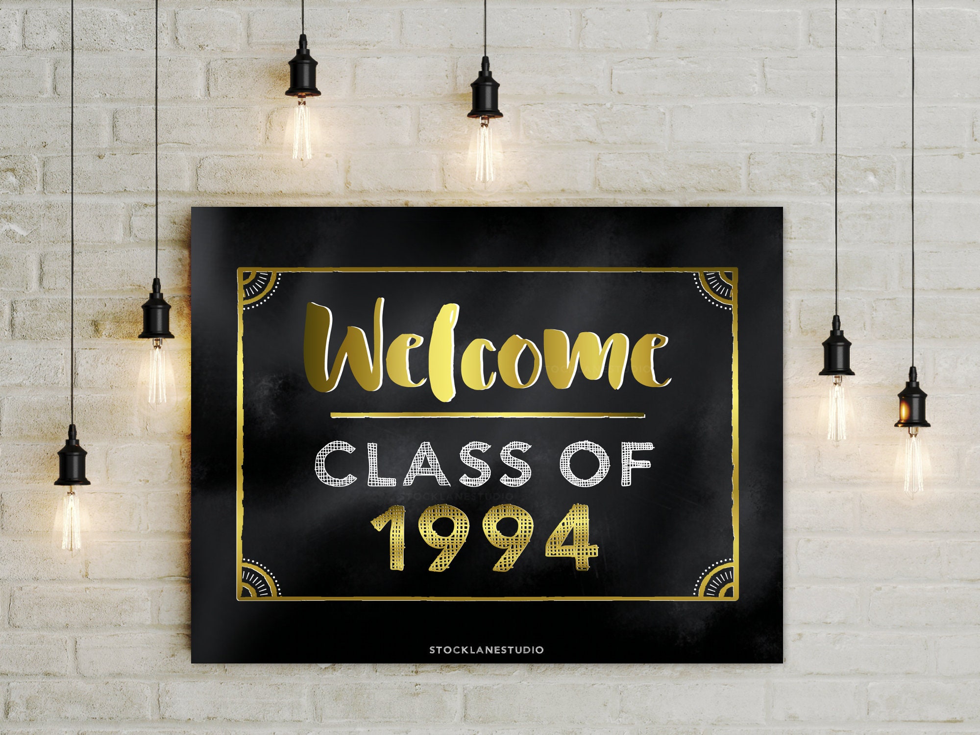 Welcome Class Of 1994 Printable High School Or College 25 Year Etsy