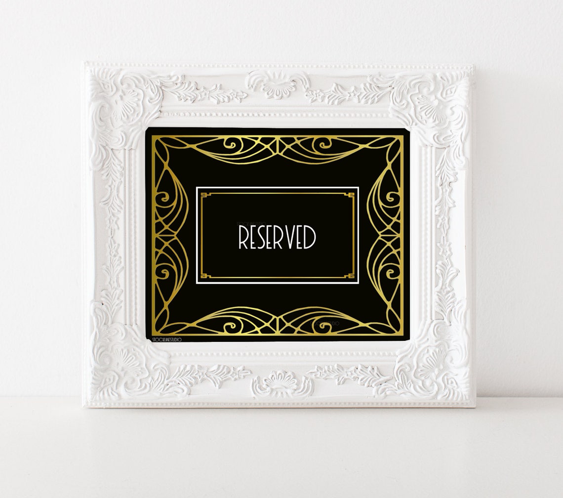 Digital Private Party Event Sign Printable Festive Gold White - Etsy