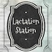 Printable Lactation Room Sign, Lactation Station, DIY New Mother Gift ...