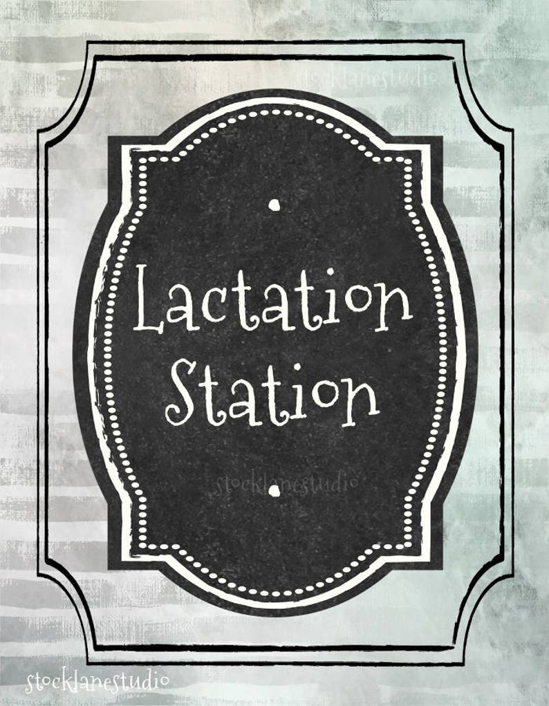 Printable Lactation Room Sign Lactation Station DIY New - Etsy