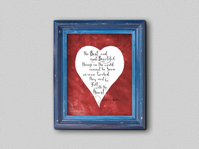 Printable Helen Keller Quote Wall Art Inspirational Teacher - Etsy ...
