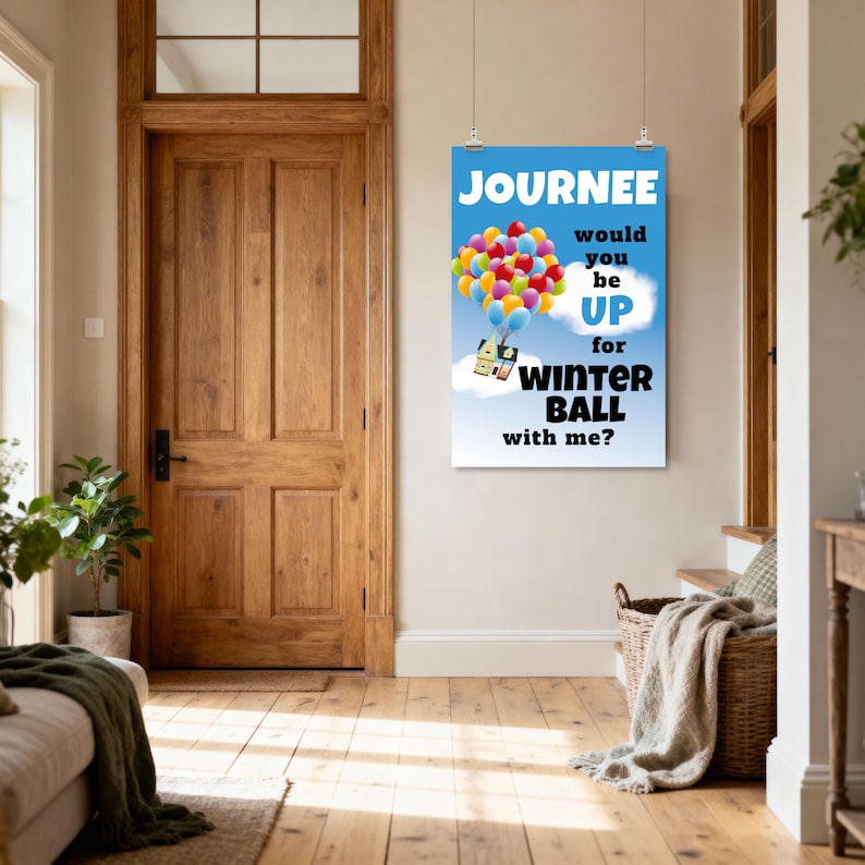 Personalized Balloons Promposal Sign | Custom Printable up for Prom ...