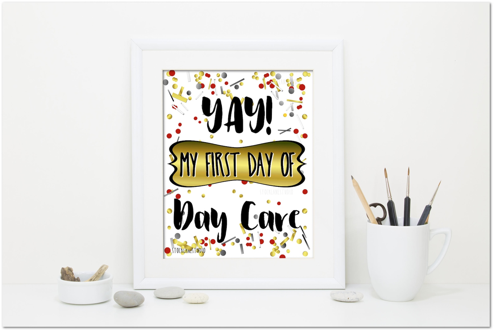 My First Day of Daycare Printable Back to School Sign DIY Baby - Etsy