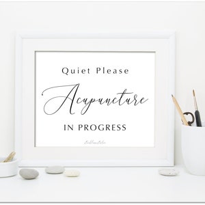 Please Speak Softly Massage in Session, Printable black on white do not disturb Sign for spa retreat, therapy 5x7 18x24 jpg pdf image 7