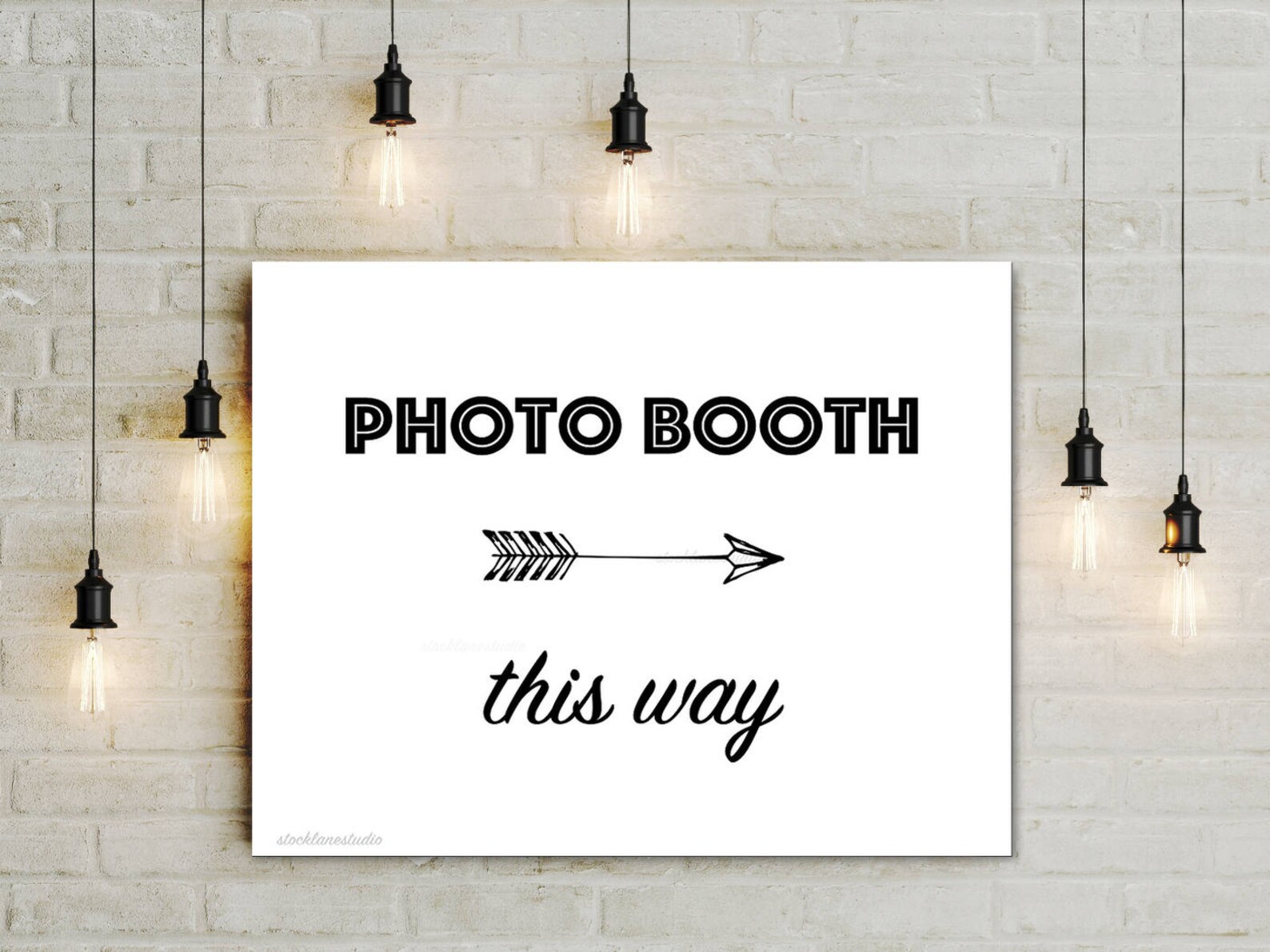 Party This Way Printable Event Sign Digital Black White - Etsy