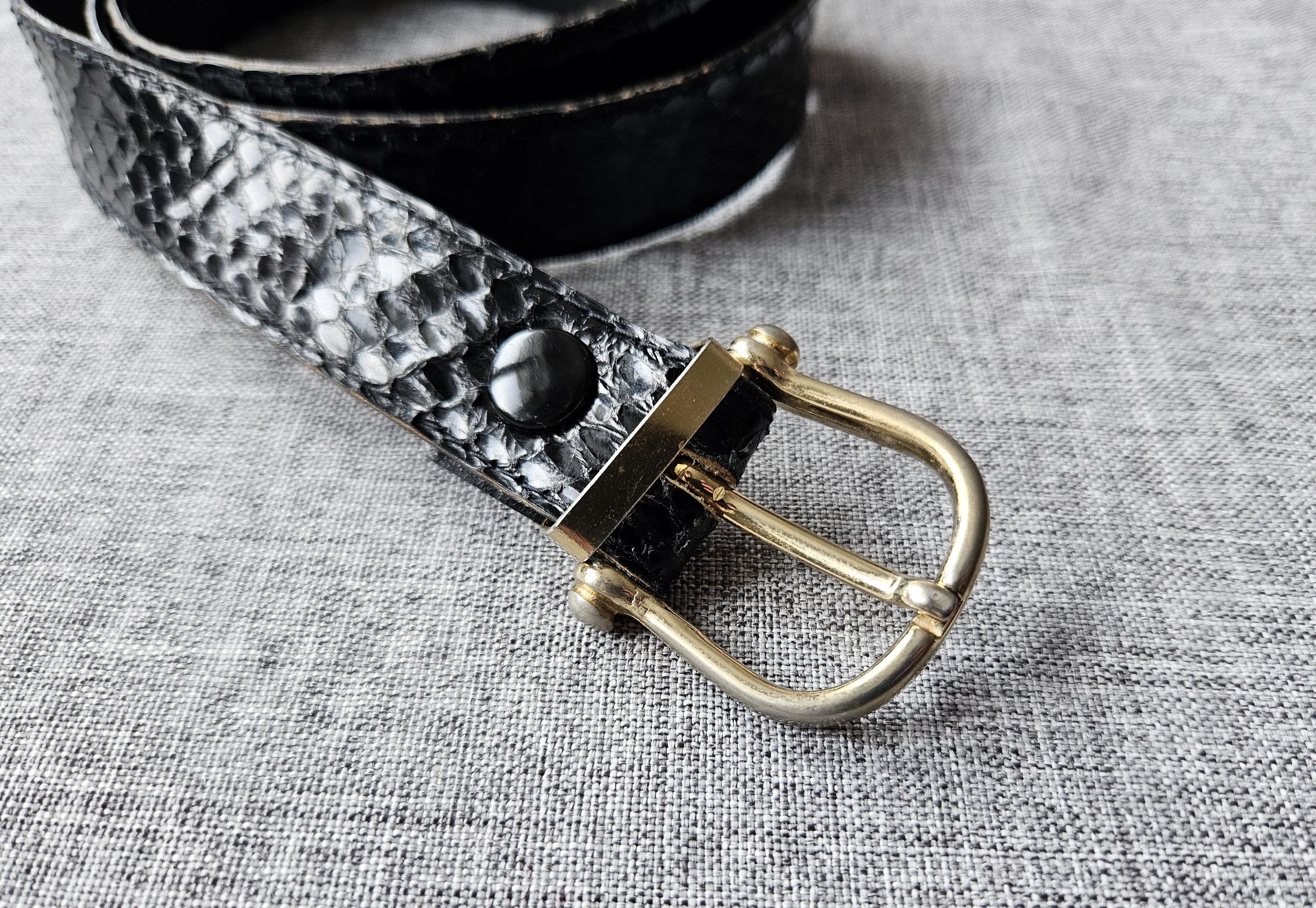 Vintage Python Belt - Etsy Ireland