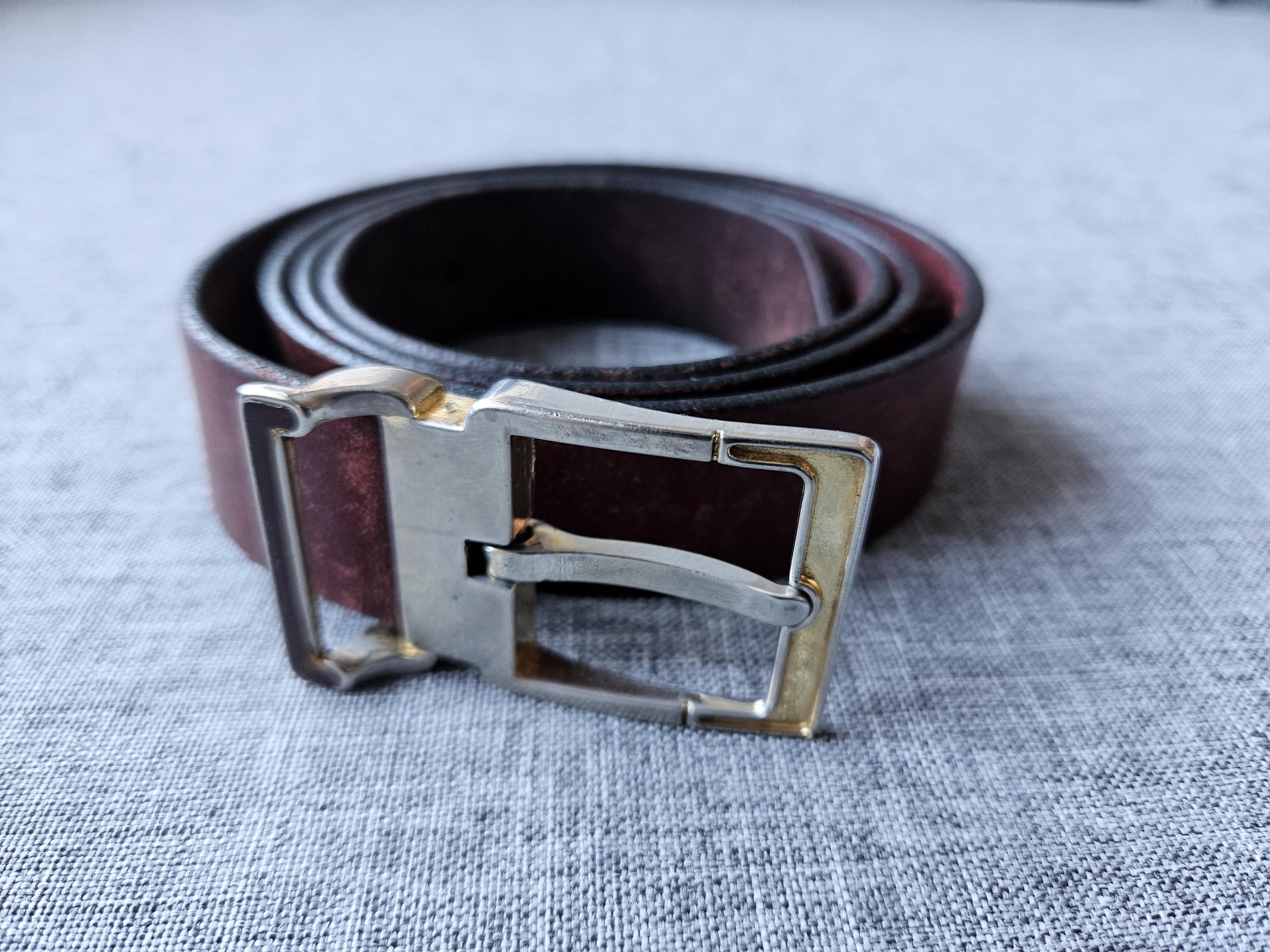 Women Thin Oxblood Belt - Etsy